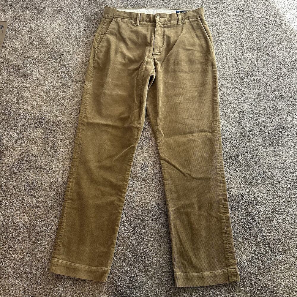 Polo Ralph Lauren Corduroy Pants Mens 32x32 Camel Stretch Classic Fit